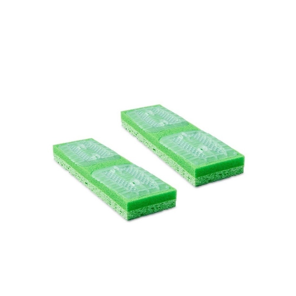 11.25 In. Big Gator Sponge Mop w/ Scrub Brush Head Refill (2-Pack) Super Absorb